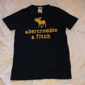 Boys, Tee Shirt, Blue with Yellow Lettering
